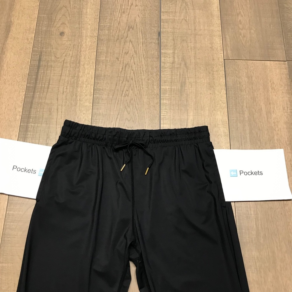 Zyia Active Everywhere Joggers Pants Womens Size L Black Ankle Zipper Travel Gym - Picture 8 of 11